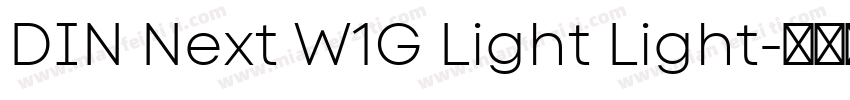 DIN Next W1G Light Light字体转换